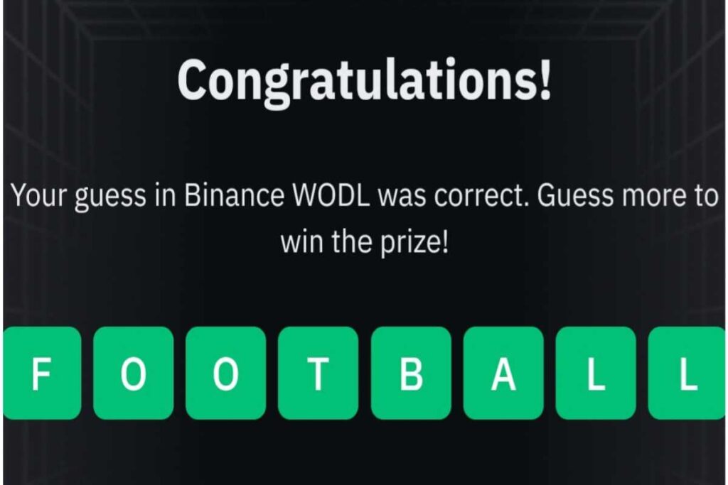 6 letter word binance wodl