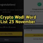 Today Crypto Wodl Word List 23 November 2022