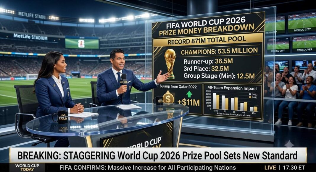 FIFA World Cup 2026 Prize Money Breakdown: Record 871M Pool Revealed FIFA World Cup 2026 Prize Money Breakdown